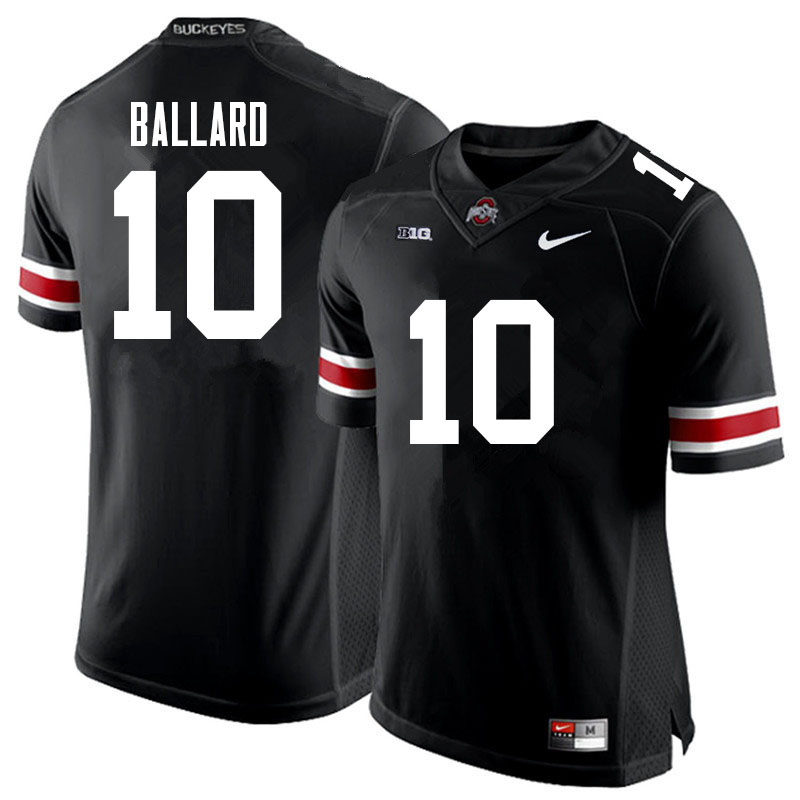 Men #10 Jayden Ballard Ohio State Buckeyes College Football Jerseys Sale-Black